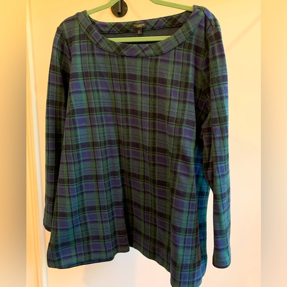Talbots Sweaters - Green Plaid Sweater NWOT 2XP